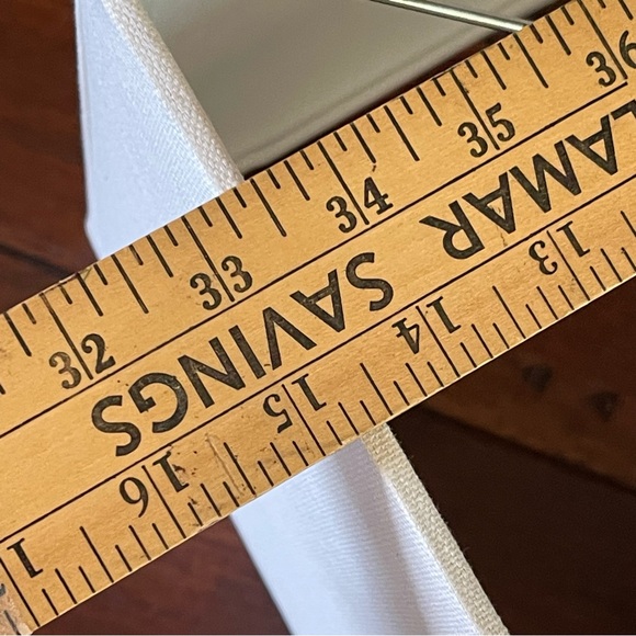 White Rectangular Lamp Shade - Picture 6 of 16